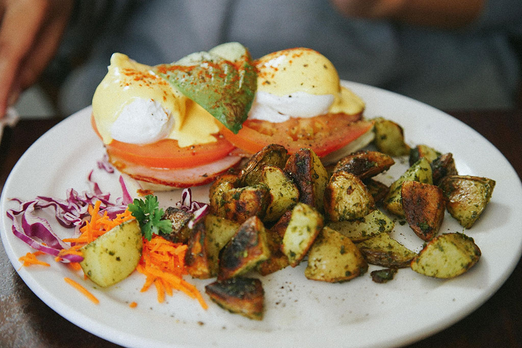 The Mo:Lé Benny in all of its glory, made with avocado and grilled tomato. Credit: Nick Bentley