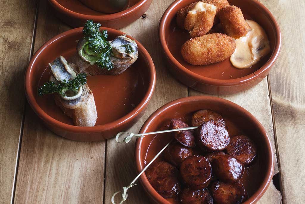 Nosh on a lineup of tapas at Chorizo and Co. Credit: Tourism Victoria