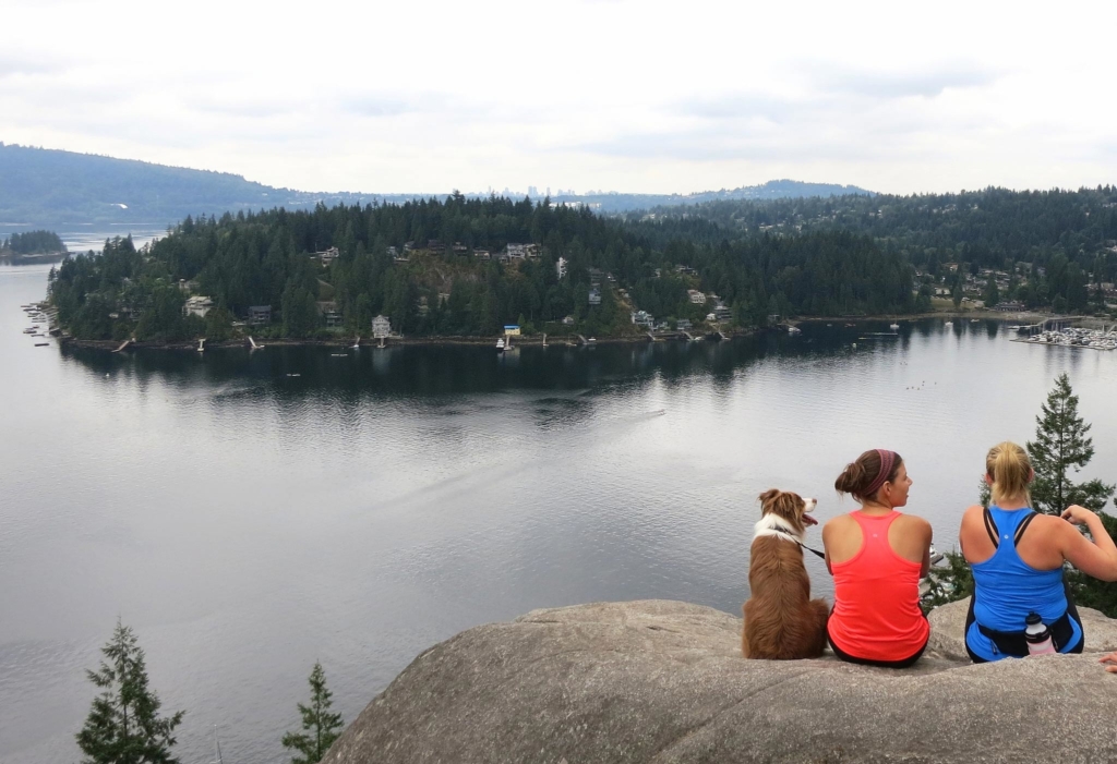 Enjoy a well-earned rest and enjoy the view from Quarry Rock. Photo: Ruth Hartnup