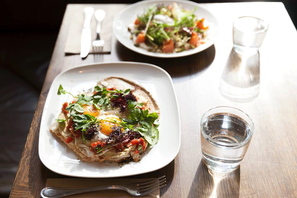 The Harissa Pain Plat is serving looks and taste. Photo: Medina Cafe