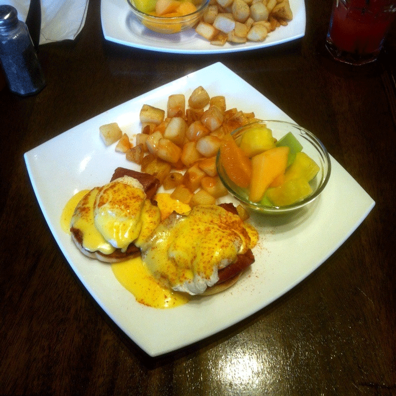 We wouldn't say no to a smoked meat eggs bennedict either. Photo: Boris Mann